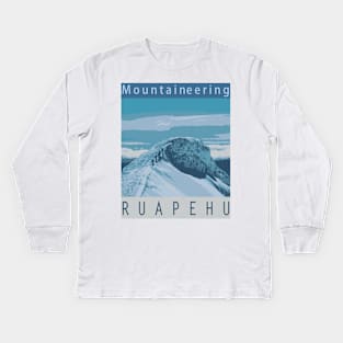 Mountaineering, Ruapehu Kids Long Sleeve T-Shirt